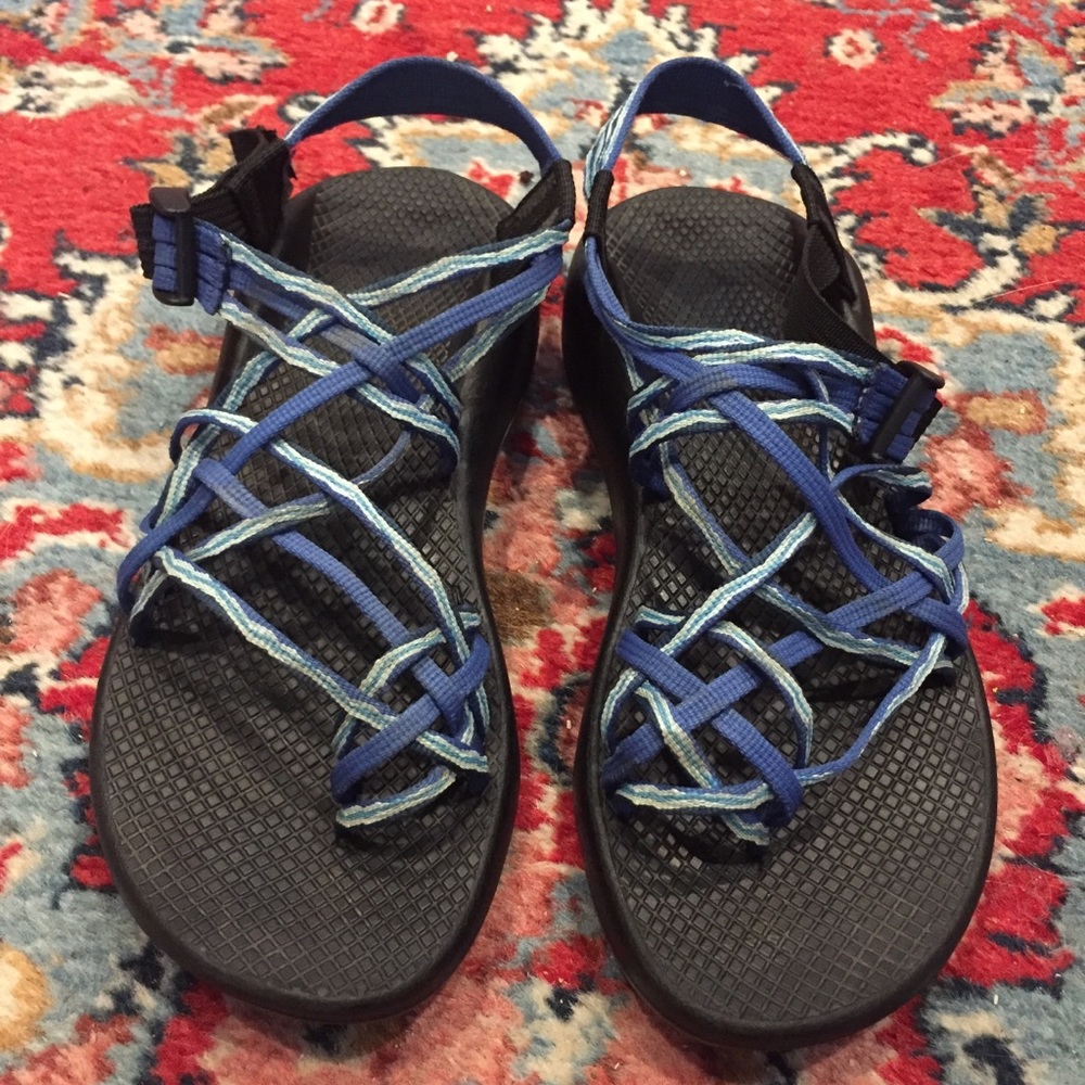Chaco Blue and Black Women's Sandals